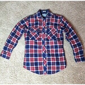Vintage Outdoor Exchange Quilted Flannel Shirt Jacket Boys Sz S